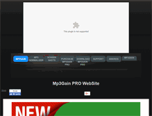 Tablet Screenshot of mp3gain-pro.com